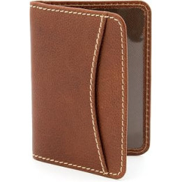Leather Travel Pass/Oyster Card Holder with Contrast Stitching by 1642