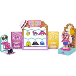 KOOKYLOOS Fashion Challenge – Dressing room with rotating platform with more than 15 accessories and an exclusive doll with 3