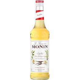 MONIN Premium Vanilla Syrup 700ml for Coffee and Cocktails. Vegan-Friendly, Allergen-Free, 100 Percent Natural Flavours and