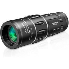 16 X 52 Portable Monocular, Monocular Telescope with BAK Prism and 52mm Large Diameter, 66 / 8000M Telescope Outdoor Sports,