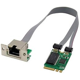 Locntrex Mini PCIE Network Card M.2 A+E to RTL8111F Gigabit Ethernet Card Single Port RJ45 Ethernet Network Card