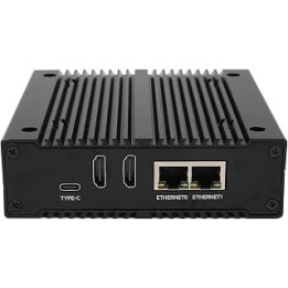 Airshi Multi-functional Mini Computer, 2 M.2 M Key Interface CM4 Mini Computer for Desktop