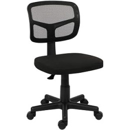 Office chair for Home,Swivel Desk Chair for Bedroom Adjustable Height Mesh Chair Home Office Chair no Arms Computer Desk Chair