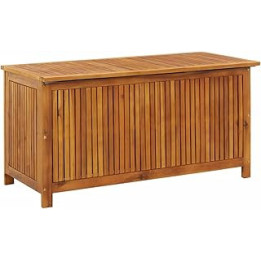 junzai Outdoor Storage,Garden Cabinet Shed,Tool Box Garden Shed,Garden Storage Box 113x50x58 cm Solid Acacia Wood