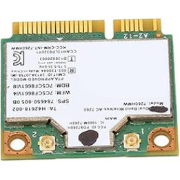 7260HMW Network Card, Bluetooth4.0 Stable Safe Universal Network Card, 300Mbps 2.4GHz 867Mbps 5GHz Mini PCIE WiFi Card for