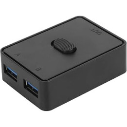 ASHATA Switch Selector for 2 Computers Share 1, USB 3.0 Switch 2 in 1 Out Or 1 in 2 Out, Bidirectional USB Switch Selector USB