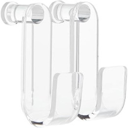 SIGEL MU162 Flipchart Hooks, transparent, acrylic, 2 pcs.