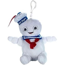 Whitehouse Leisure Ghostbusters 19cm Soft Toy Keyclip Bag Clip Plush - Stay Puft