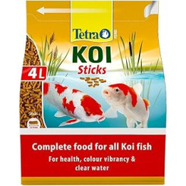Tetra Pond Koi Sticks, Complete Food for All Koi Fish, 4 Litre