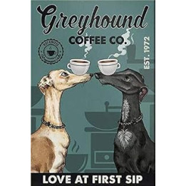 BCTS Gift For Greyhound Dog Lovers Custom Year Poster Dog Greyhound For Home Cafe Bar Garage Metal Sign 8x12 inches