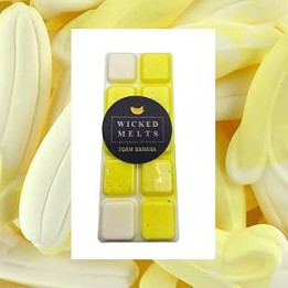 Foam Banana Wax Melt Snap Bar - Vegan Wax Melts - Scented Wax Melts - Handmade in Wales - Wax Melts Strong Scented