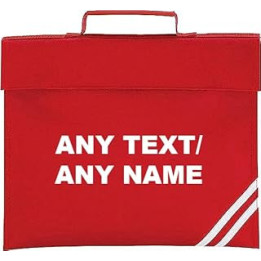 Getagift Personalised with Your own Text/Any Name School Bag, Book Bag.
