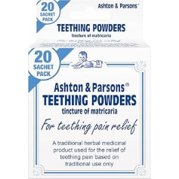 Ashton & Parsons Teething Powders for Babies From 3 Months+ Used To Help Soothe Teething Pain, Pack of 20