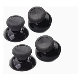 DevineCustomz® 4x Black Xbox One elite One S Thumb Stick Latest Version Replacement Controller Analogue Repair ThumbSticks