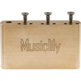 Musiclily Ultra 10.5mm Full Brass 42mm Standard MIM Style Tremolo Block for Mexico Fender Strat and China made Squier Classic