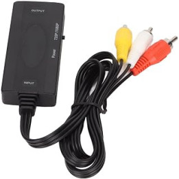 Video Converter, HD Multimedia Interface To Converter Supports PAL NTSC 1080P for Laptop for PC for TV