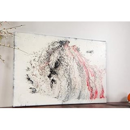 Abstract unique painting | acrylic painting “Wirbel” acrylic pouring | canvas | 12" x 18"