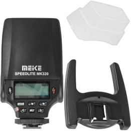 Meike Speedlite MK-320C TTL Flash Unit Compatible with Canon EOS DSLR Cameras with Diffuser