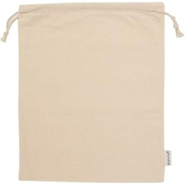 12-Pack 100% Cotton Muslin Bags with Drawstring X-Large (XL: 25cmX30.5cm)