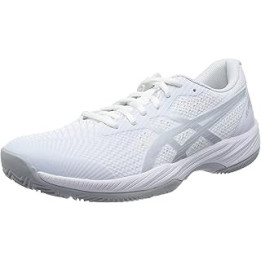 ASICS Women's Gel-Game 9 Padel Sneaker, White/Pure Silver, 4.5 UK