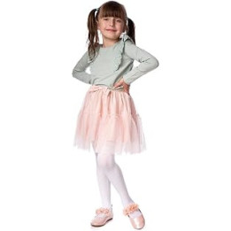 Girls Tights | Opaque 40 Denier Plain Microfibre Tights for Kids | Colourful Soft White Black School Uniform Ballet Dance