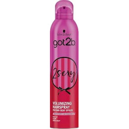 Schwarzkopf got2b 2sexy Volume Hairspray, Medium Hold, Suitable for all Occasions, Vegan, Silicone Free, 300 ml