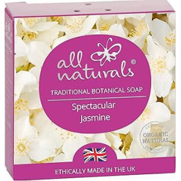 All Naturals, Soap Jasmine, 100% Natural & Organic, Vegan with Rejuvenating Shea Butter Jojoba Oil for Sensitive Skin, Scented