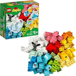 LEGO DUPLO Classic Heart Box 10909 First Building Playset and Learning Toy for Toddlers, Great Preschooler’s Developmental Toy,