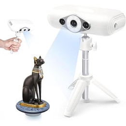 3D Scanner, 3D Color Modeling Scanners, Portable Handheld/Auto Mode 3D Scanner, 0.05mm High Precision 10 FPS Scan Speed for 3D