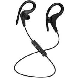 Bluetooth 4.1 Sports Headset Running Wireless Headphones Stereo Earbuds Ear Hook Earphone, Black