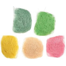 Happyyami Artificial Bird Nest 5PCS Easter Straw artificiales para Fiber Filling Stuffing Birds nest Lining Material Hand-Made