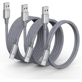 USB C Cable [3Pack, 0.3/1/2M] 3A Type C Samsung Tablet Charger Cable Fast Charging for Samsung Galaxy Tab A8, A7/A7 Lite, Tab