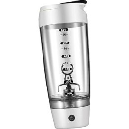 Harilla Electric Protein Shaker Bottle, 600ml Protein Powder Mixing Bottle, 20 oz Blender Bottle Shaker Cup for Sports, Travel,