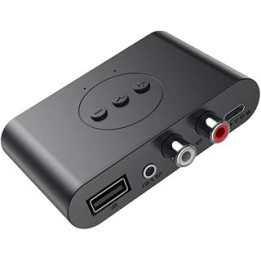SuanQ Bluetooth 5.0 Audio Receiver U Disk RCA 3.5mm AUX Stereo Wireless Adapter for Speaker Car Audio Transmitter