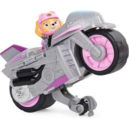 La Paw Patrol 6059253 Paw Patrol Deluxe Pups, Motorcycle with Function and Figure, Multicoloured, 6059253