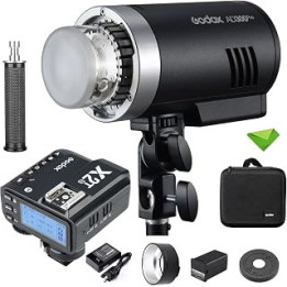 GODOX AD300 Pro 300W TTL Outdoor Flash w/X2T-N Flash Trigger 2.4G 1/8000s HSS 2600mAh 0.01-1.5s Recycle Time 320 Full Power 12W