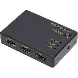 HD Multimedia Interface Switcher, Synchronous Transmission 3 Way Switchers Lossless Sound Quality for External Video Equipments