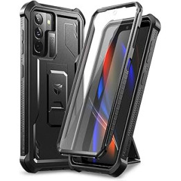 Dexnor Case for Samsung Galaxy S21 5G 6.2 Inch with Built-in Screen Protector Military Grade Armour Heavy Duty Front and Back
