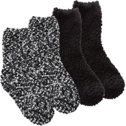 Kids Girls Childrens Chunky Fluffy Everyday Winter Socks Popcorn Style Multipack