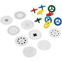 Baker Ross EK164 Spinning Tops, Assorted, 6.5cm