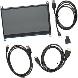 DAUERHAFT IPS Screen, 400nits Brightness Monitor Touch Screen Display for TV (Display Screen with Wire)