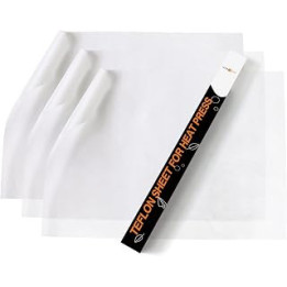 HTVRONT Teflon Sheets Oven Liners - 12 x 16" White Teflon Baking Sheet Teflon Sheets 3 Pcs Non Stick Heat Resistant Craft Mat,
