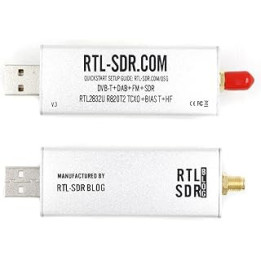 XIDIT 2Pcs -SDR SDR Receiver Blog V3 R820T2 RTL2832U 1PPM TCXO SMA RTLSDR (Dongle Only)
