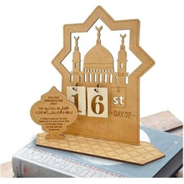 Ramadan Calendar 30 Days,Wooden Wooden Advent Calander Rustic,Elegant Ramadan Advent Calendar 30 Days Eid Family Gathering