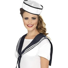 Matrose Sofort-Kit mit Halstuch und Mütze, One Size