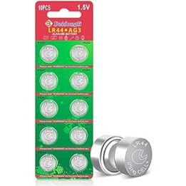 LR44 AG13 357 303 SR44 Battery 1.5V Button Coin Cell Batteries 10 packs 【3-Year Warranty】