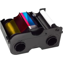 Fargo DTC1000 YMCKO Ribbon Cartridge w/Cleaning Roller - 45000