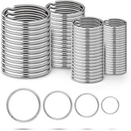 Ruesious round key rings （15/20/25/30mm） Key Rings for Cars Bags Accessories,Key Chain Ring Connectors,Circular