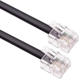 5m RJ11 Cable ADSL Extension Lead Phone Cord Telephone Plug High Speed BT Internet Broadband Male to Male Router and Modem to