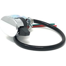 Motorbike Indicator Control Turn Signal Rocker Switch Chrome Handlebar Mount to fit 25mm 1 inch Motorcycle Handlebars